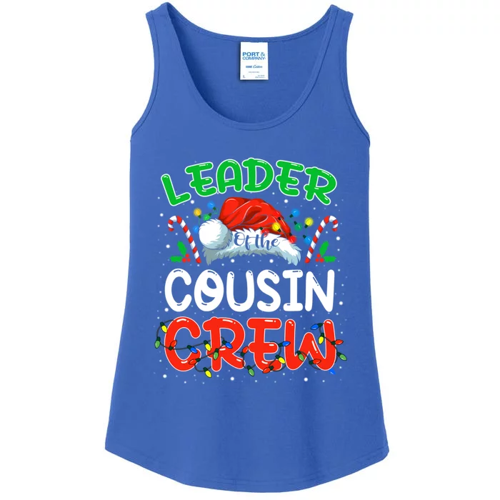 Leader Of The Cousin Crew Christmas Family Matching Xmas Great Gift Ladies Essential Tank