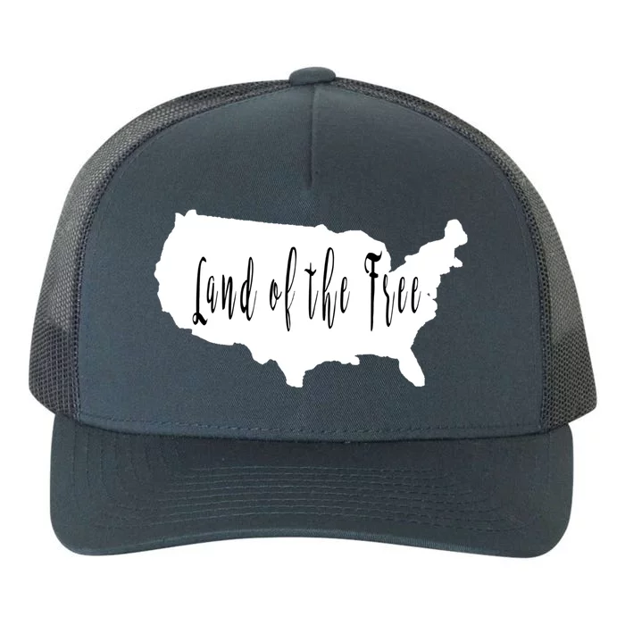 Land Of The Free American Patriotic Gift Yupoong Adult 5-Panel Trucker Hat