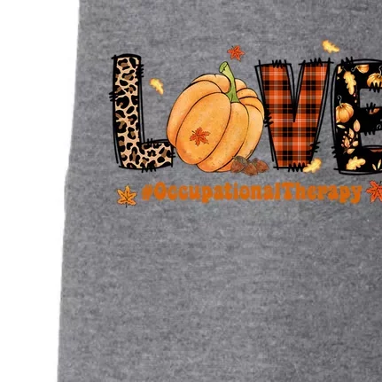 Love Occupational Therapy Ot Leopard Retro Pumpkin Fall Days Funny Gift Doggie 3-End Fleece Hoodie