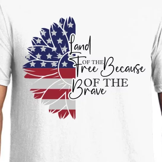 Land Of The Free Because Of The Brave Pajama Set