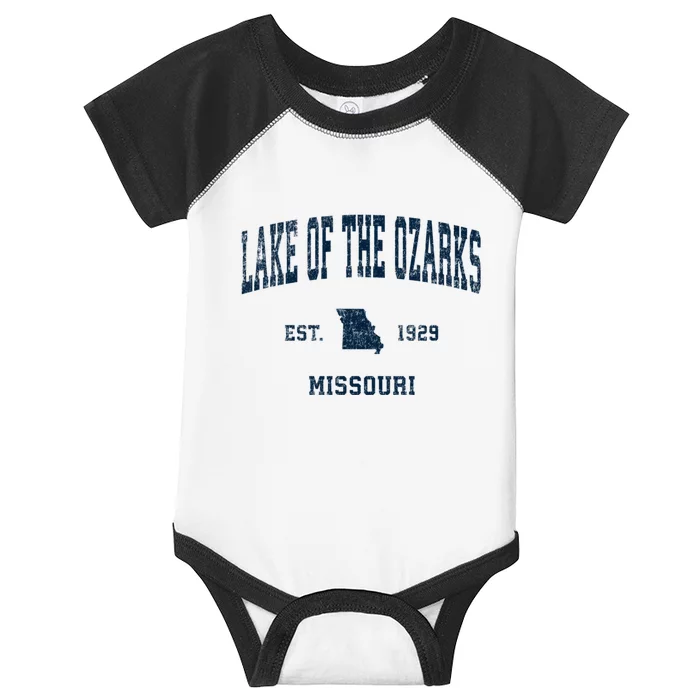 Lake Of The Ozarks Missouri Mo Vintage Sports Infant Baby Jersey Bodysuit