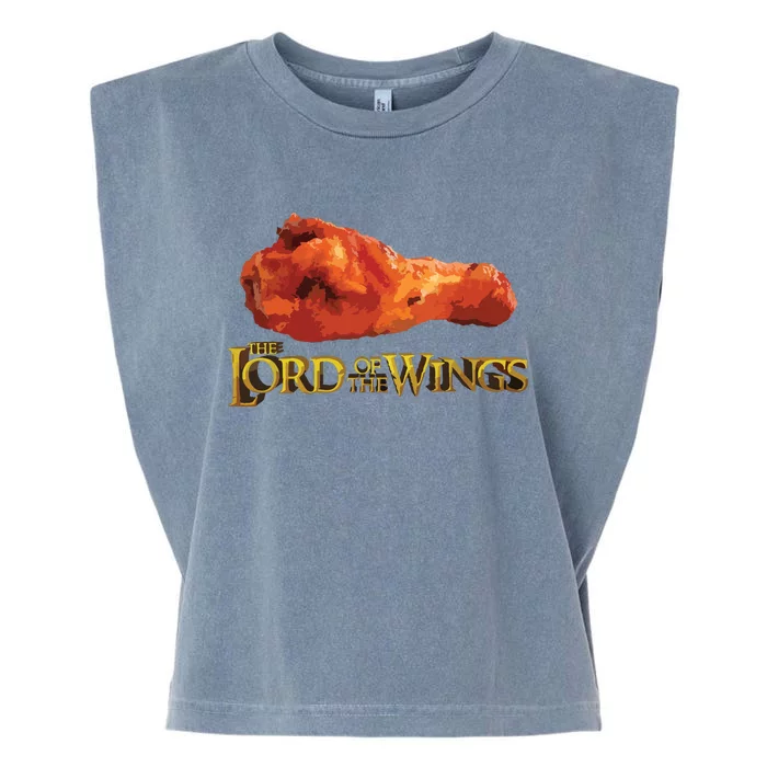 Lord Of The Wings Funny BBQ Chef Cook Gift Chicken Wings Garment-Dyed Women's Muscle Tee