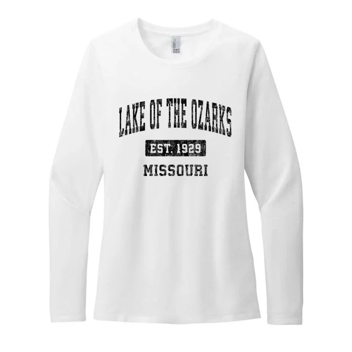 Lake Of The Ozarks Missouri Mo Vintage Established Sports Design Womens CVC Long Sleeve Shirt