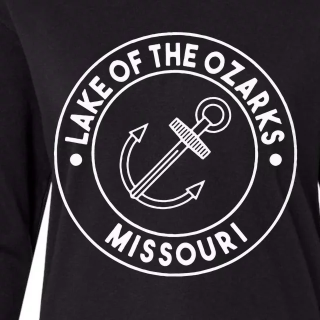 Lake Of The Ozarks Missouri Pocket Logo Souvenir Womens Cotton Relaxed Long Sleeve T-Shirt