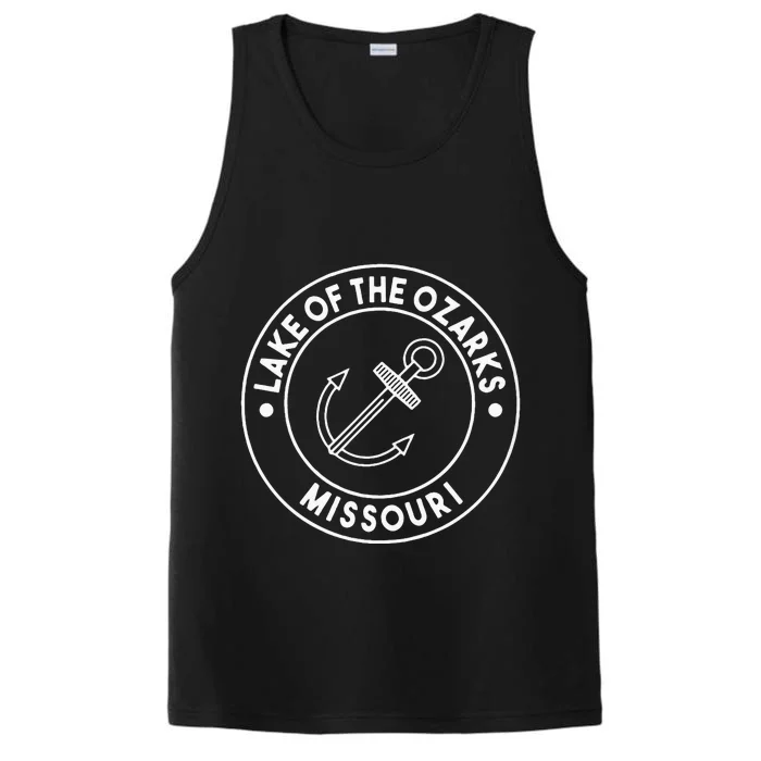 Lake Of The Ozarks Missouri Pocket Logo Souvenir Performance Tank