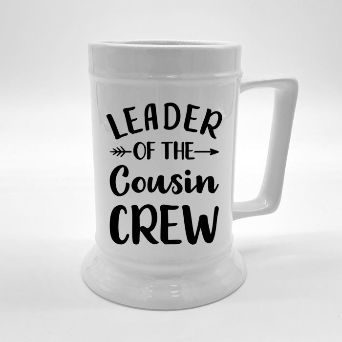 Leader Of The Cousin Crew Gift Front & Back Beer Stein