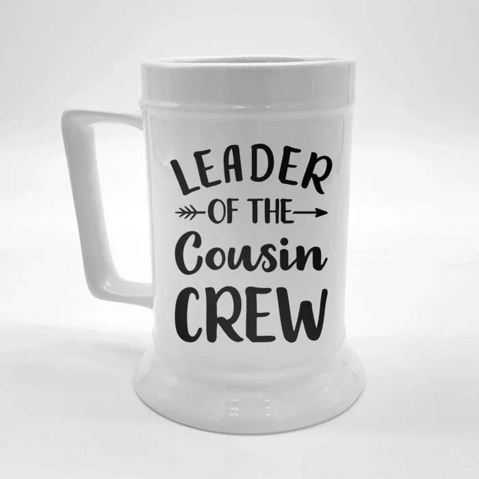 Leader Of The Cousin Crew Gift Front & Back Beer Stein