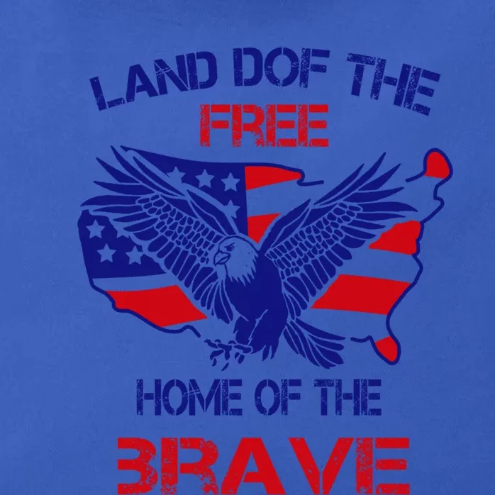 Land Of The Free Because Of The Brave Memorial Day Patriotic Meaningful Gift Zip Tote Bag