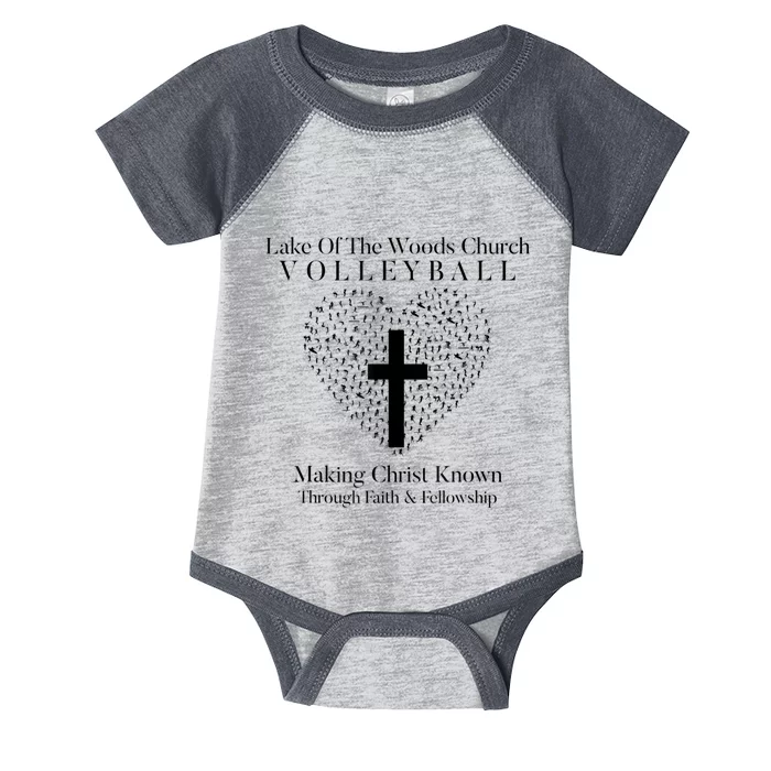 Lake Of The Woods Church Volleyball Infant Baby Jersey Bodysuit