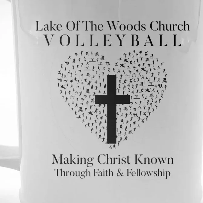 Lake Of The Woods Church Volleyball Front & Back Beer Stein