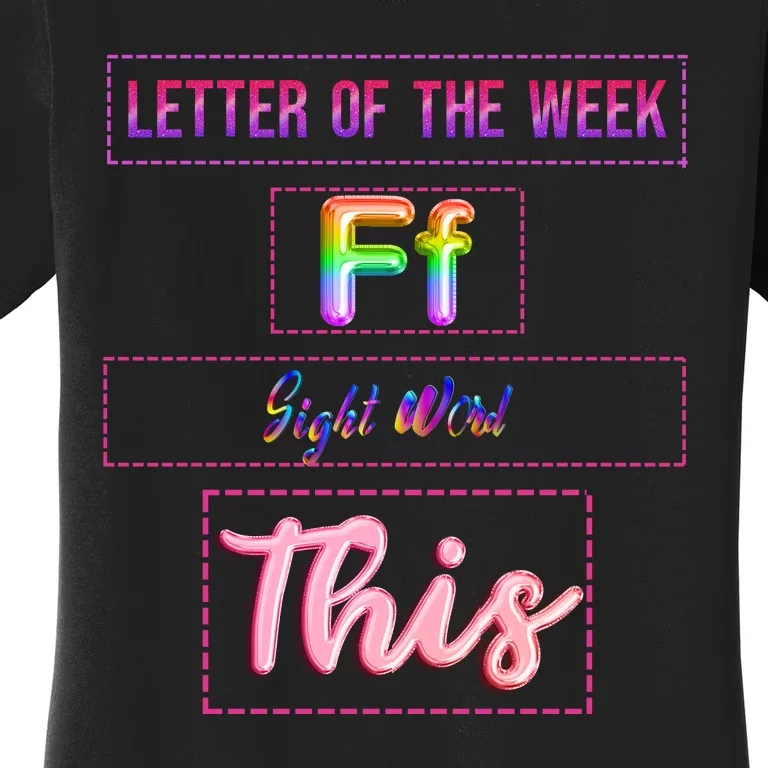 Letter Of The Week Ff Sight Word This Women's T-Shirt