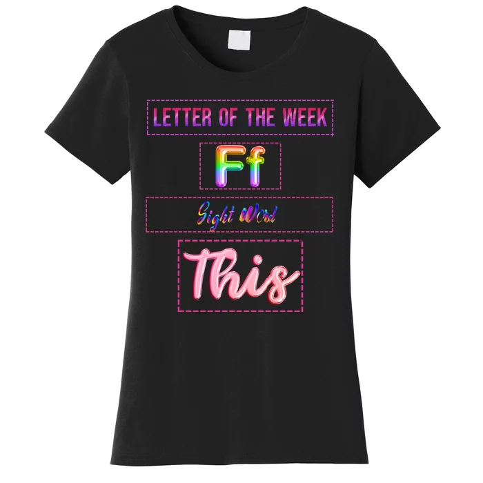 Letter Of The Week Ff Sight Word This Women's T-Shirt