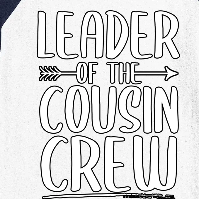 Leader Of The Cousin Crew Funny Gift Baseball Sleeve Shirt