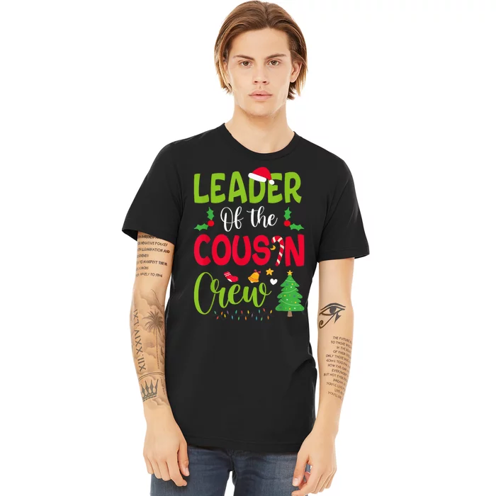 Leader of the Cousin Crew Christmas family Xmas Premium T-Shirt