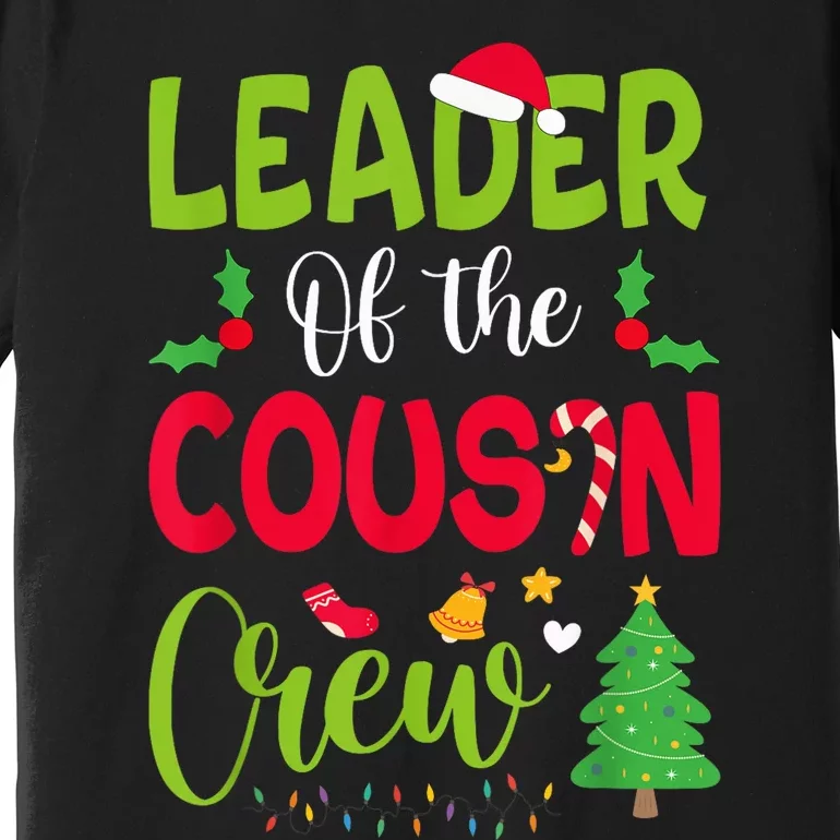 Leader of the Cousin Crew Christmas family Xmas Premium T-Shirt