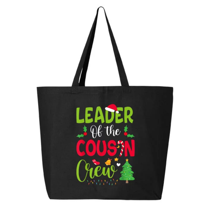 Leader of the Cousin Crew Christmas family Xmas 25L Jumbo Tote