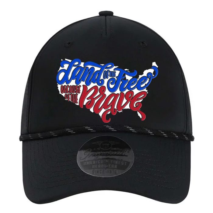 Land Of The Free Because Of The Brave USA America Performance The Dyno Cap