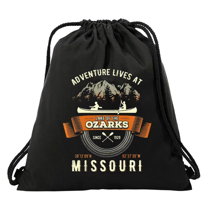 Lake Of The Ozarks Mountain Outdoors Missouri Gift Drawstring Bag