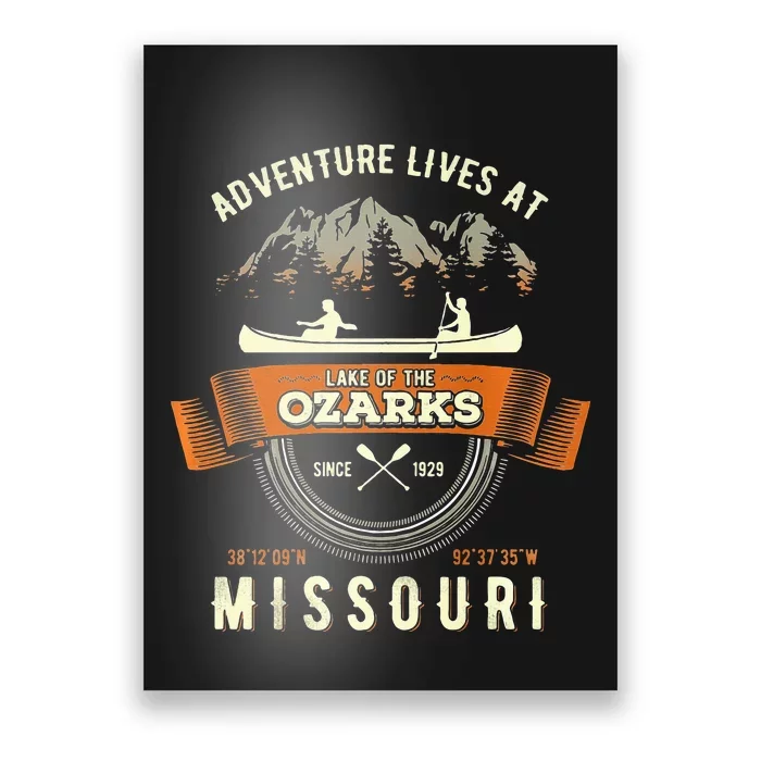 Lake Of The Ozarks Mountain Outdoors Missouri Gift Poster