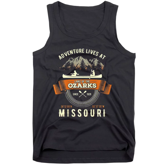 Lake Of The Ozarks Mountain Outdoors Missouri Gift Tank Top