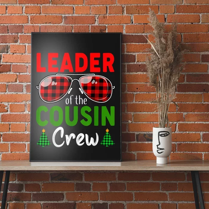 Leader Of The Cousin Crew Funny Christmas Family Costume Poster