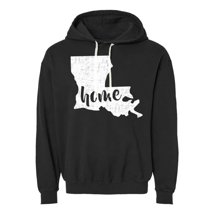 Louisiana Home State Garment-Dyed Fleece Hoodie