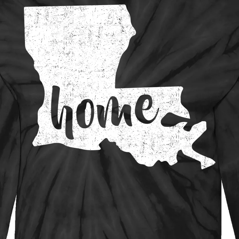 Louisiana Home State Tie-Dye Long Sleeve Shirt