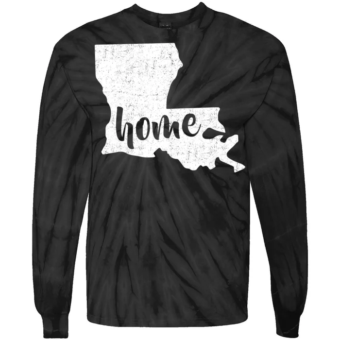 Louisiana Home State Tie-Dye Long Sleeve Shirt