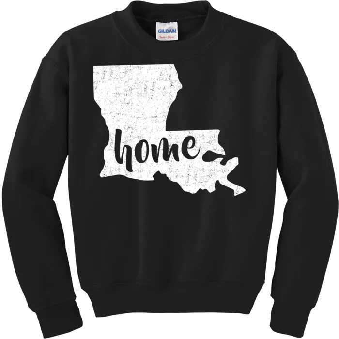 Louisiana Home State Kids Sweatshirt