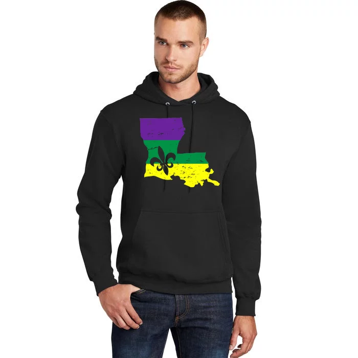 Louisiana Mardi Gras Tall Hoodie