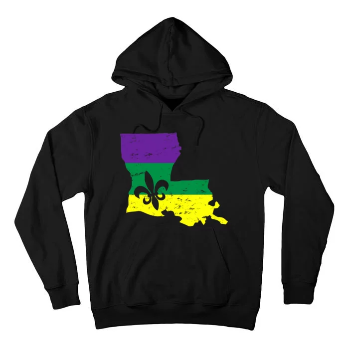 Louisiana Mardi Gras Tall Hoodie