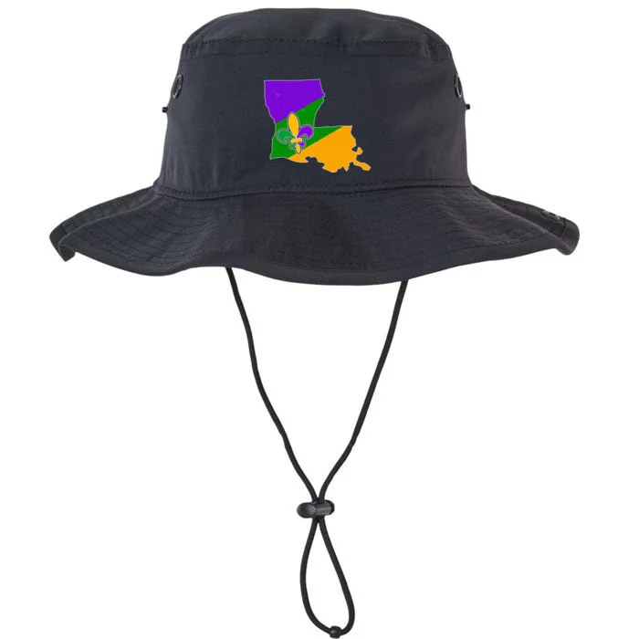 Louisiana Mardi Gras Fleur De Lis Legacy Cool Fit Booney Bucket Hat