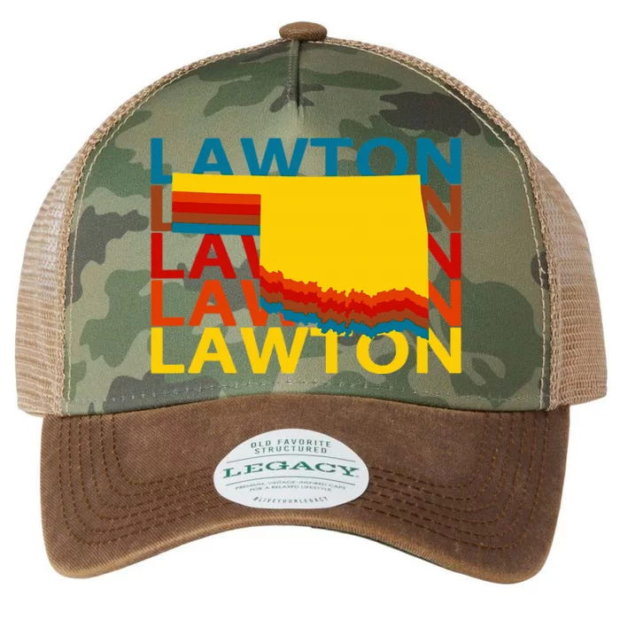 Lawton Oklahoma Vintage Repeat Ok Souvenirs Legacy Tie Dye Trucker Hat