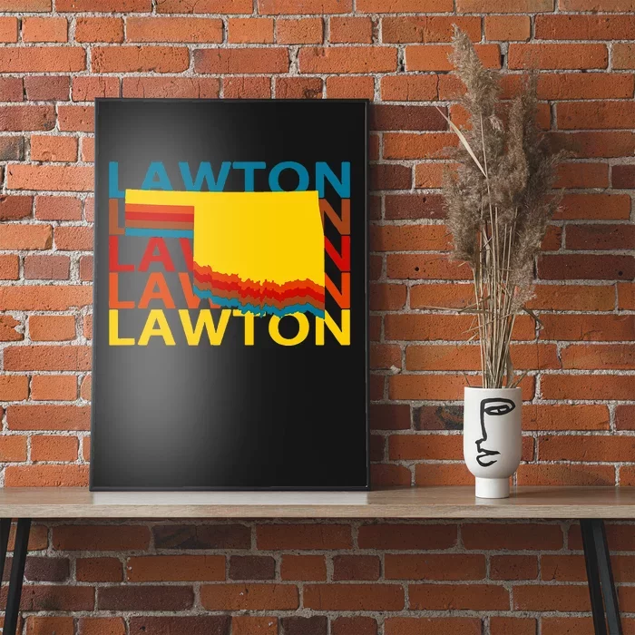 Lawton Oklahoma Vintage Repeat Ok Souvenirs Poster