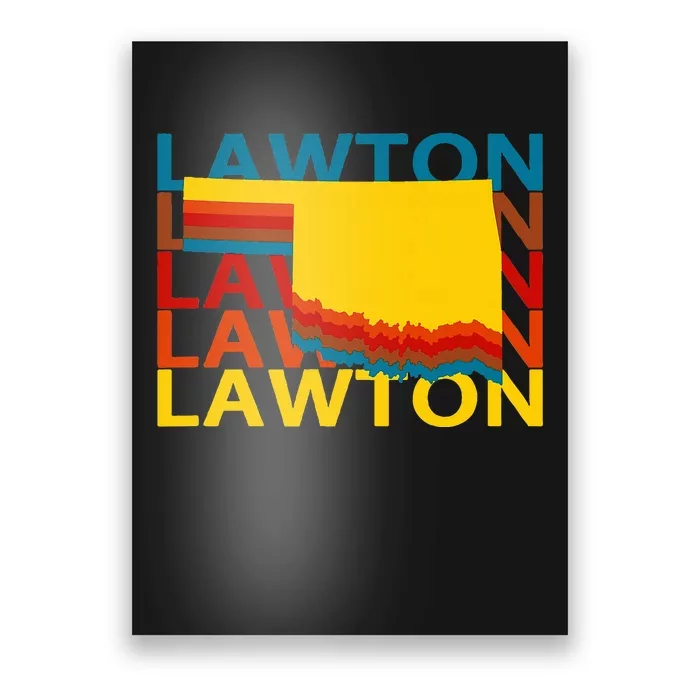 Lawton Oklahoma Vintage Repeat Ok Souvenirs Poster