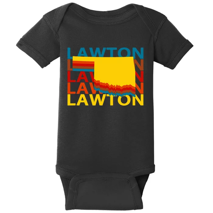 Lawton Oklahoma Vintage Repeat Ok Souvenirs Baby Bodysuit