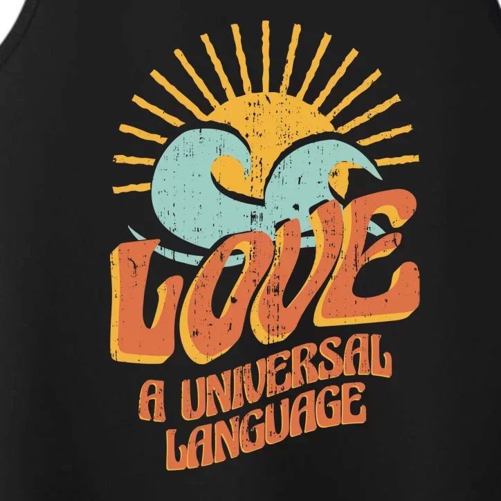 Love A Universal Language Performance Tank