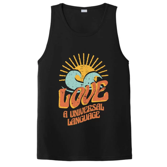 Love A Universal Language Performance Tank