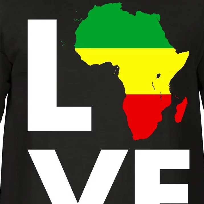 LOVE Africa Map Black History Month Comfort Colors T-Shirt