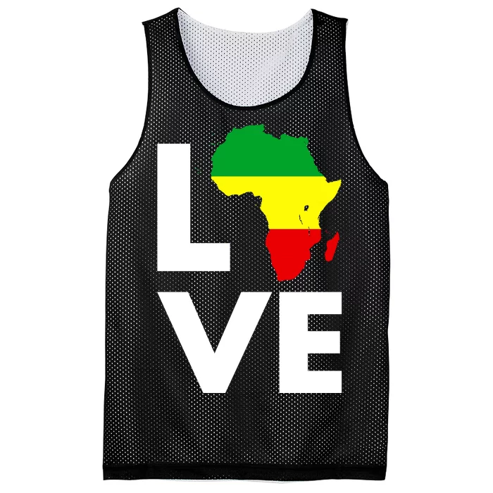 LOVE Africa Map Black History Month Mesh Reversible Basketball Jersey Tank