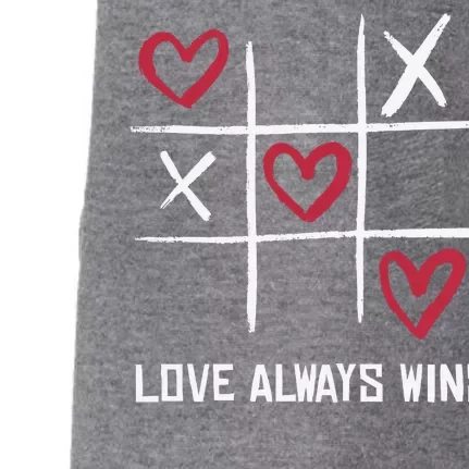 Love Always Wins Game Doggie 3-End Fleece Hoodie