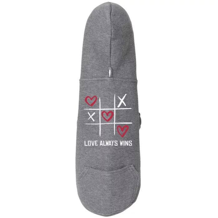 Love Always Wins Game Doggie 3-End Fleece Hoodie