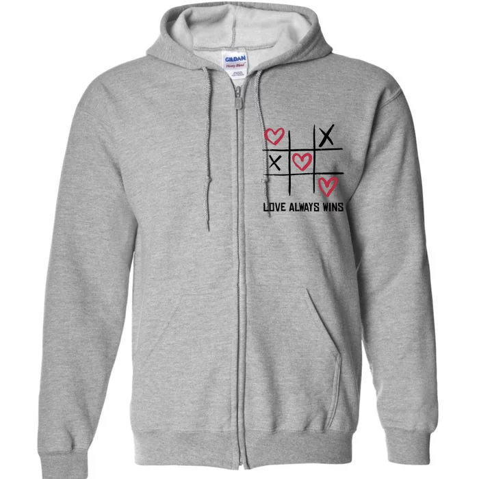 Love Always Wins Game Full Zip Hoodie