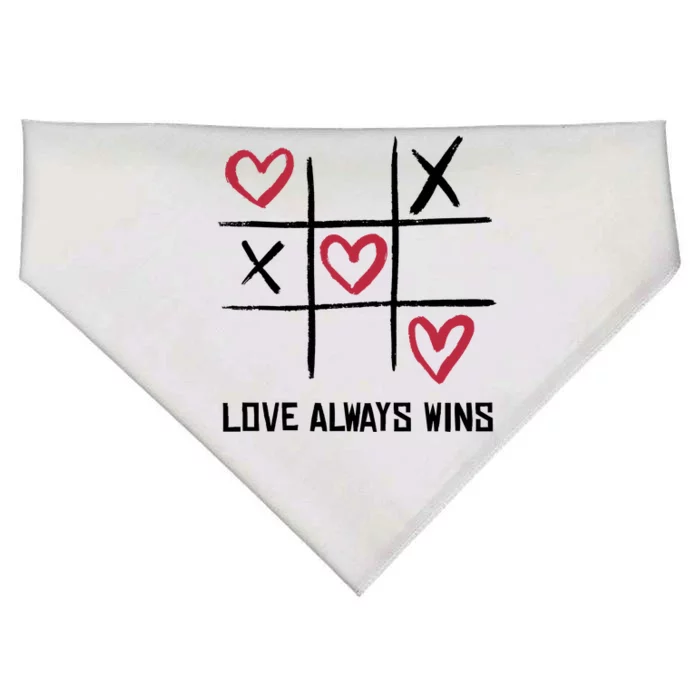 Love Always Wins Game USA-Made Doggie Bandana