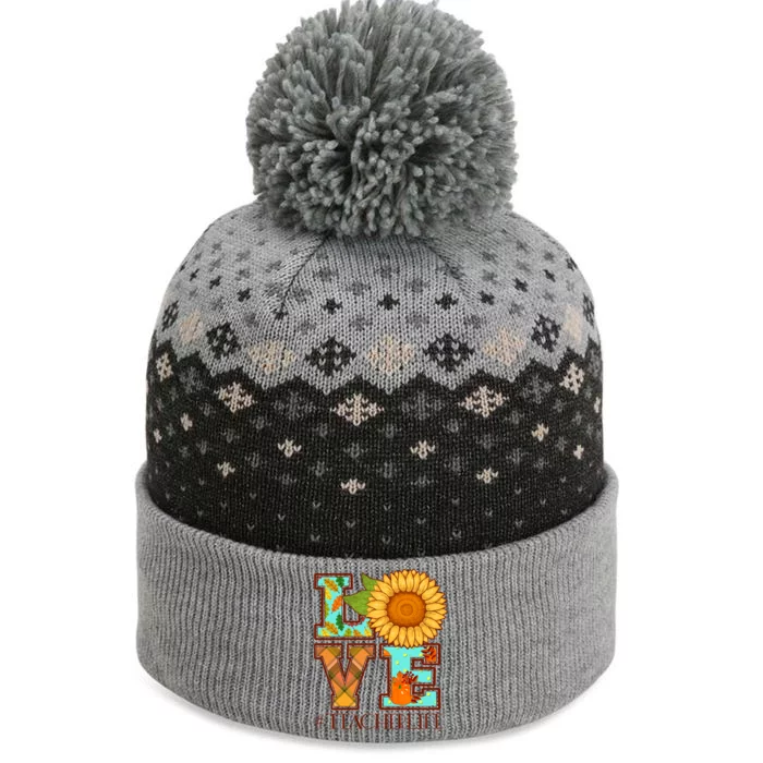 Love Autumn Fall #Teacher Life The Baniff Cuffed Pom Beanie