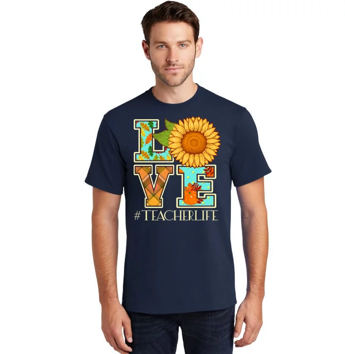 Love Autumn Fall #Teacher Life Tall T-Shirt