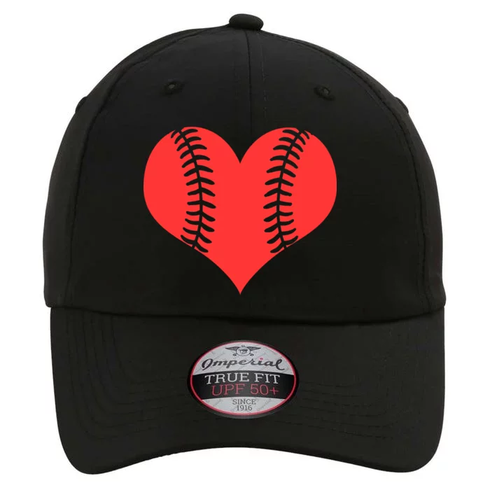 Love Baseball Red Heart The Original Performance Cap