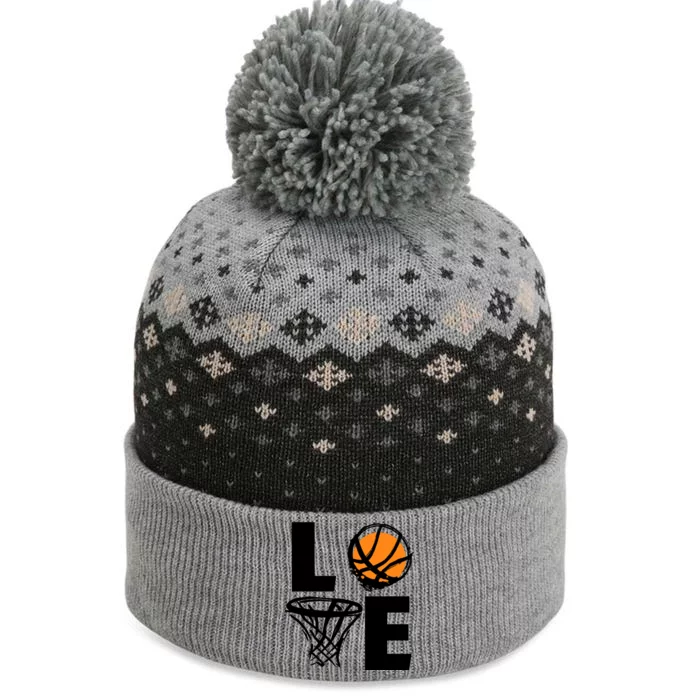 Love Basketball Hoop The Baniff Cuffed Pom Beanie