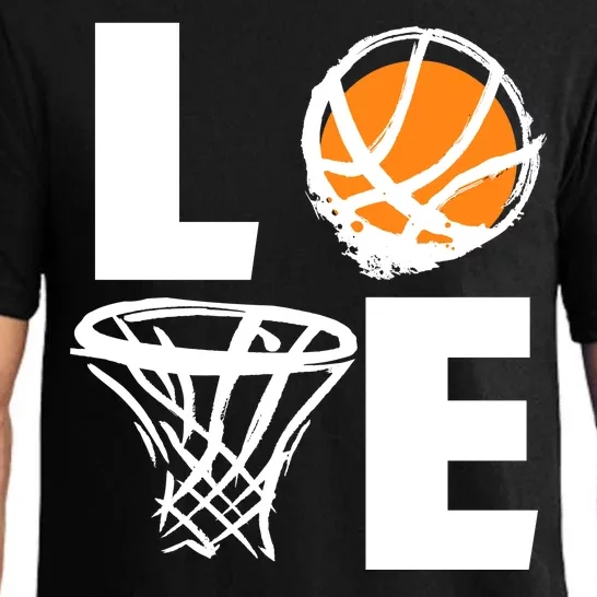 Love Basketball Hoop Pajama Set