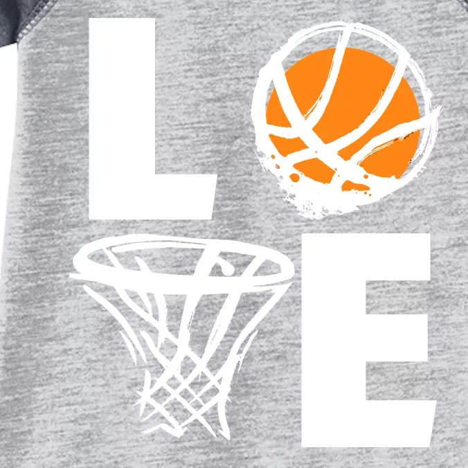 Love Basketball Hoop Infant Baby Jersey Bodysuit